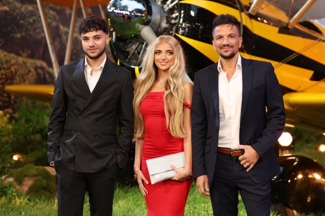 LONDON, ENGLAND - MAY 15: Junior Andre, Princess Andre and Peter Andre attend the "Mission: Impossible - The Final Reckoning" Global Premiere in Leicester Square on May 15, 2025 in London, England. (Photo by Shane Anthony Sinclair/Getty Images)