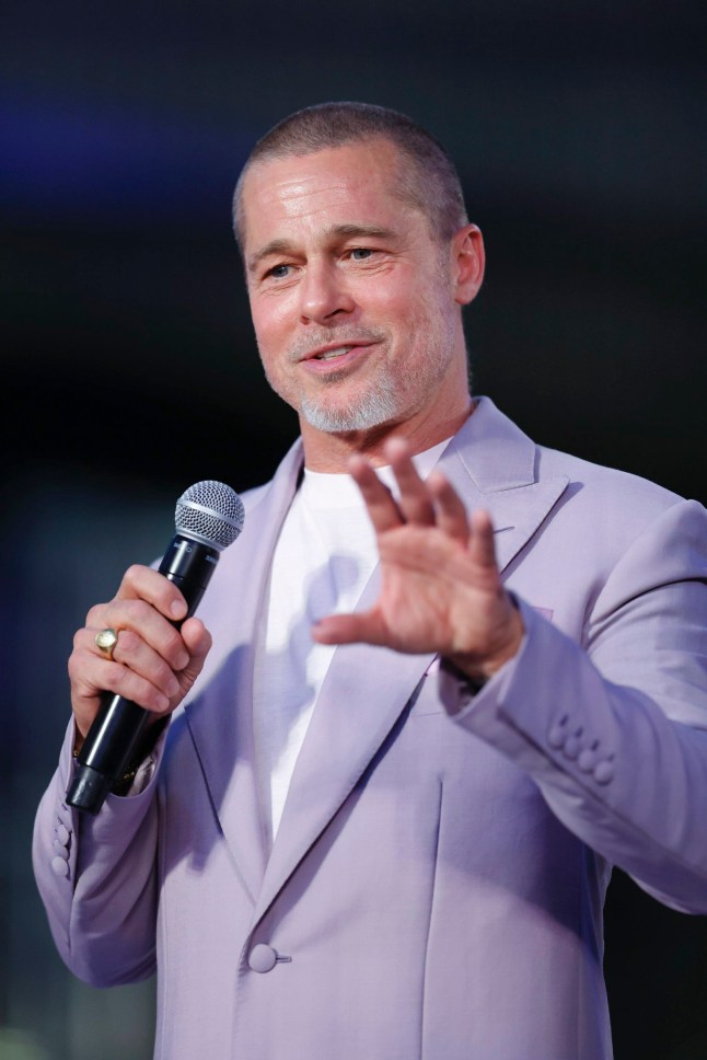 epa12167333 American actor Brad Pitt attends the red carpet during the premiere of 'F1: The Movie' in Mexico City, Mexico, 09 June 2025. EPA/SASHENKA GUTIERREZ