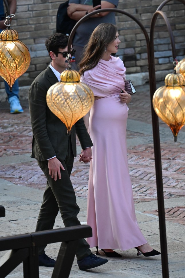 Mandatory Credit: Photo by SGP/Shutterstock (15376291bi) Joshua Kushner, Karlie Kloss Jeff Bezos and Lauren S?nchez Wedding Arrivals at Campo Della Madonna dell'Orto Venice, Italy - 26 Jun 2025