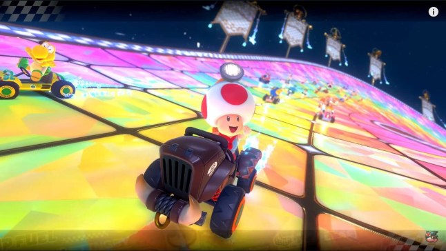 Rainbow Road in Mario Kart World