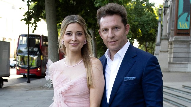LONDON, ENGLAND - JUNE 20: Holly Valance and Nick Candy arrive for the Conservative Summer Party at V&A on June 20, 2022 in London, England. (Photo by Ricky Vigil/Getty Images)