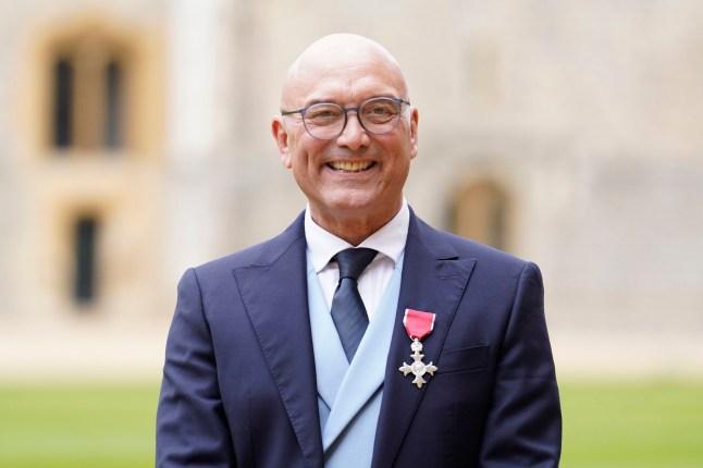 Gregg Wallace after being made a Member of the Order of the British Empire (MBE) by the Princess Royal in an investiture ceremony at Windsor Castle. Picture date: Tuesday February 28, 2023. PA Photo. See PA story ROYAL Investiture. Photo credit should read: Andrew Matthews/PA Wire