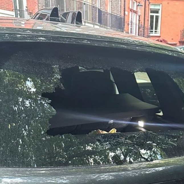 Picture from the Instagram feed of James Martin. "So in a week two of my friends cars got stolen, one other mate got mugged and now I had this happen all in broad daylight all in central London. London is broken big time?next time I?m bringing the Mali?s." https://www.instagram.com/p/DKAzDkENO05/?utm_source=ig_web_copy_link&igsh=MzRlODBiNWFlZA==