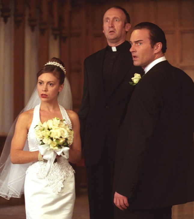 For Editorial Use - Credit Studio Only Mandatory Credit: Photo by THA/Shutterstock (15073210tk) Film Stills from "Charmed" (Episode: A Paige from The Past) Alyssa Milano, Julian McMahon 2001 Photo Credit: Byron J. Cohen Studio Publicity Film Stills 14807899