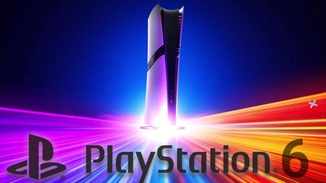 PS5 Pro console with PlayStation 6 logo