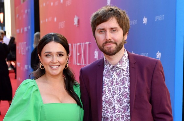 Mandatory Credit: Photo by James Veysey/REX/Shutterstock (12943938a) Clair Meek and James Buckley Sky Up Next, Arrivals, London, UK - 17 May 2022