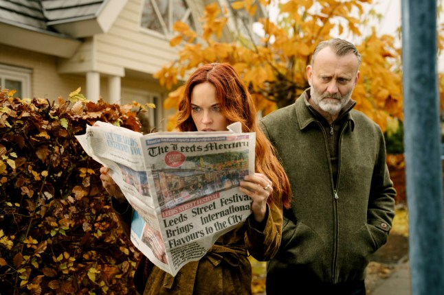 Pictured: Mia (Aggy K Adams) Alan (Hugh Dennis)