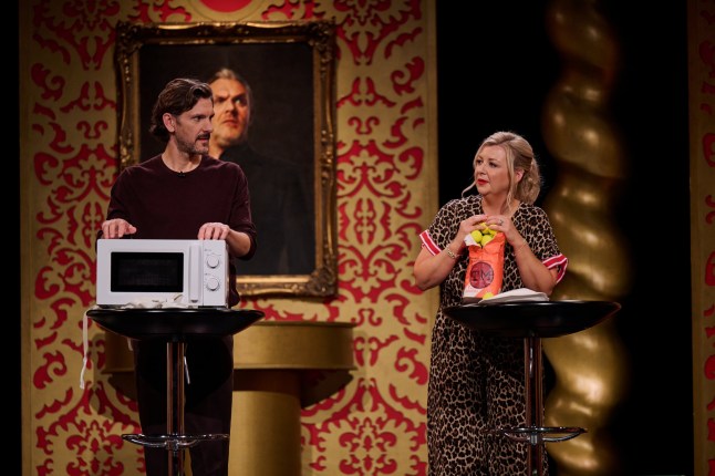 Mathew Baynton, Rosie Ramsey- on the Taskmaster stage