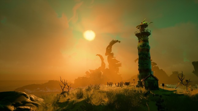 Screenshot of The Keeper from DoubleFine