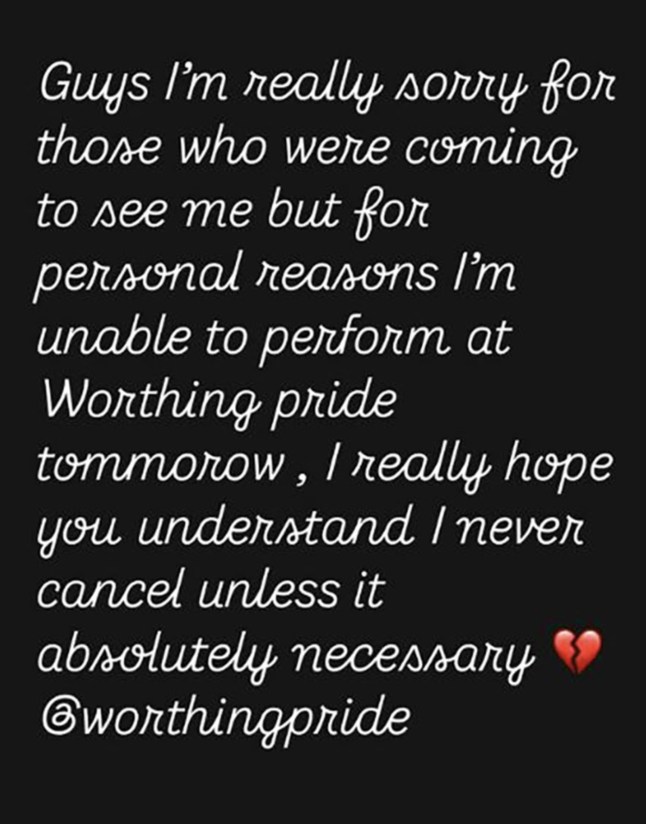 The statement on Jaymi Hensley's social media