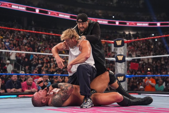 Jelly Roll saves Randy Orto from Logan Paul's attack during WWE Saturday Night's Main Event