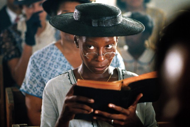 Editorial use only. No book cover usage. Mandatory Credit: Photo by Everett/Shutterstock (2075269a) THE COLOR PURPLE, Whoopi Goldberg, 1985 THE COLOR PURPLE, Whoopi Goldberg, 1985