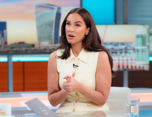 Editorial use only Mandatory Credit: Photo by Ken McKay/ITV/Shutterstock (15409165af) Vicky Pattison 'Good Morning Britain' TV show, London, UK - 22 Jul 2025