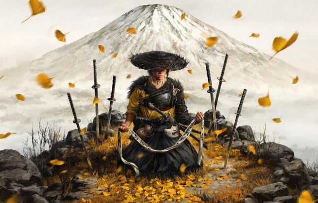 Ghost Of Yōtei key art of the main character