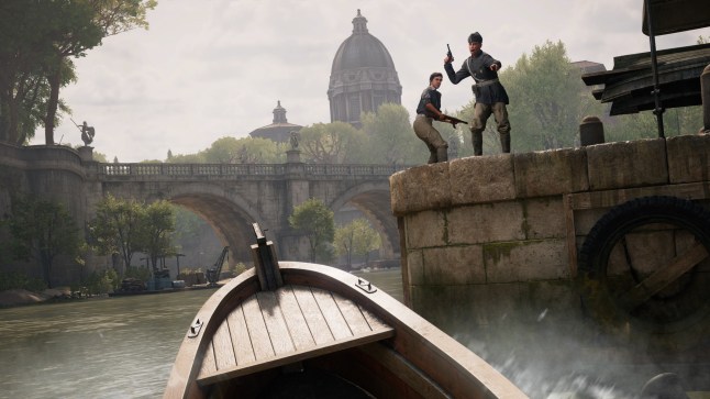 Indiana Jones And The Great Circle: The Order Of Giants screenshot of Indy in a boat