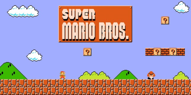 Super Mario Bros. title screen