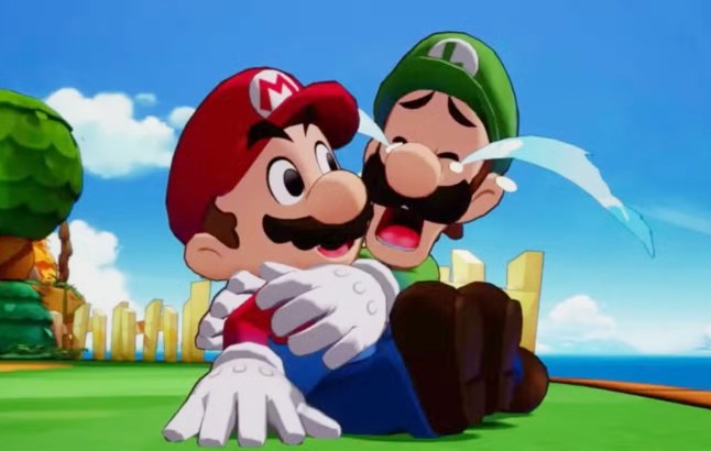 Luigi crying in Mario & Luigi: Brothership