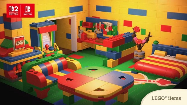 Room made entirely out of Lego in Animal Crossing New Horizons