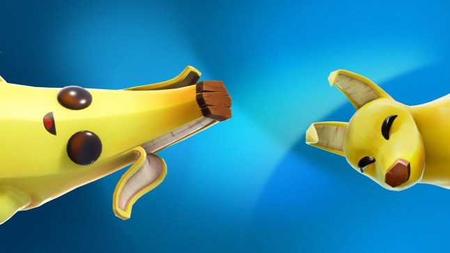 Banana man and banana dog in Fortnite