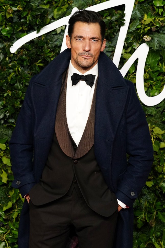 David Gandy attending the Fashion Awards 2021 at the Royal Albert Hall, Kensington Gore, London. Picture date: Monday November 29, 2021. PA Photo. See PA story SHOWBIZ Fashion. Photo credit should read: Ian West/PA Wire