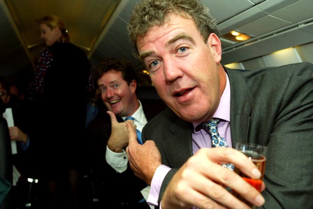 Mandatory Credit: Photo by REX/Shutterstock (434217c) Editor of the Daily Mirror Piers Morgan and Jeremy Clarkson LAST FLIGHT OF THE CONCORDE FROM JFK TO LONDON HEATHROW AIRPORT - 24 OCT 2003