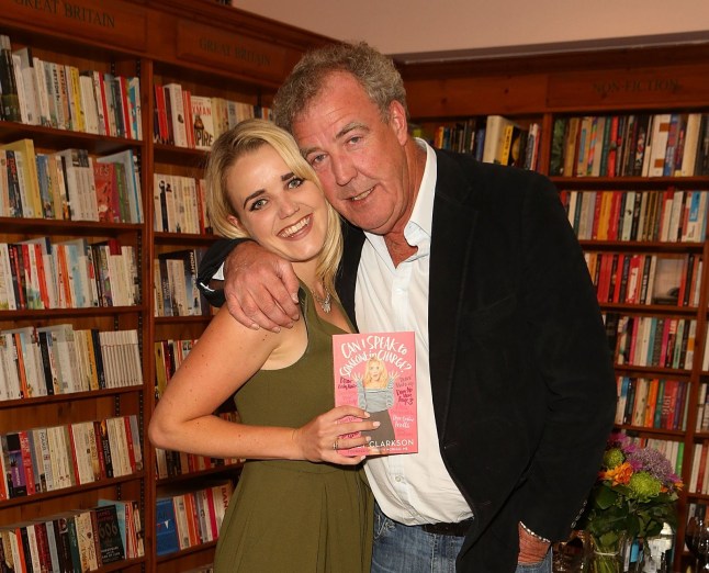 Emily Clarkson and Jeremy Clarkson attend the launch of Emily Clarkson's first book 'Can I Speak to Someone in Charge?' London, England.