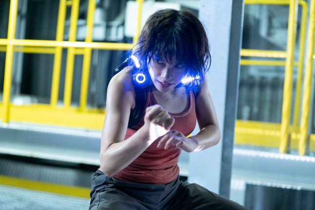 A still from Alice in Borderland of someone in a fighting stance