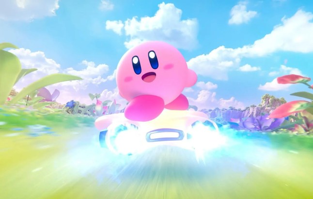 Kirby Air Riders screenshot from trailer