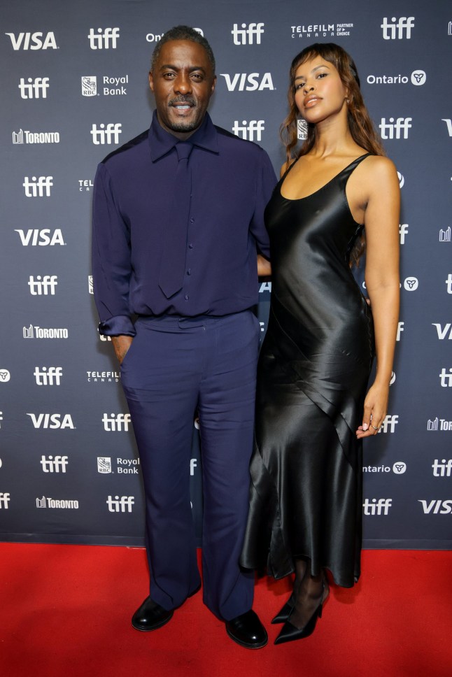 TORONTO, ONTARIO - SEPTEMBER 08: (L-R) Idris Elba and Sabrina Dhowre attends Dust To Dreams: Short Cuts 2025 Programme 04 during the 2025 Toronto International Film Festival at TIFF Lightbox on September 08, 2025 in Toronto, Ontario. (Photo by Savion Washington/Getty Images)
