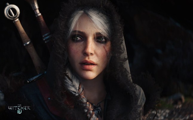 Ciri with a hood over her head in The Witcher 4