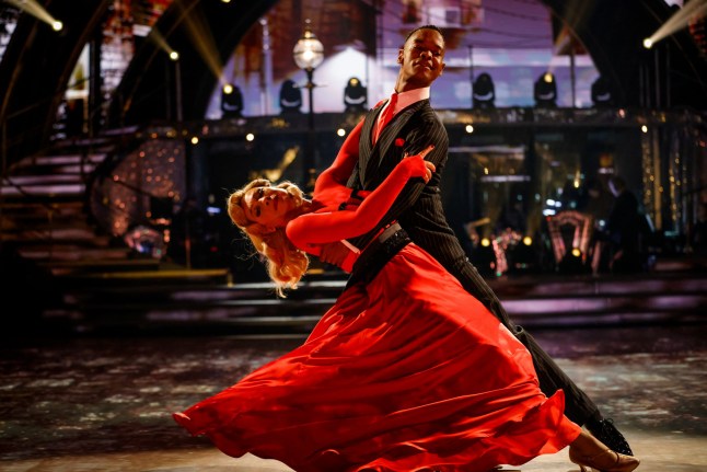 Alex Kingston and Johannes Radebe