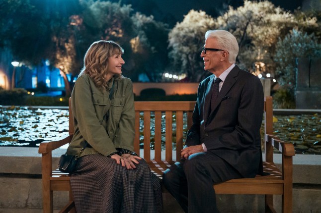 A Man on the Inside. (L to R) Mary Steenburgen as Mona, Ted Danson as Charles in episode 201 of A Man on the Inside. Cr. Colleen E. Hayes/Netflix ?? 2025
