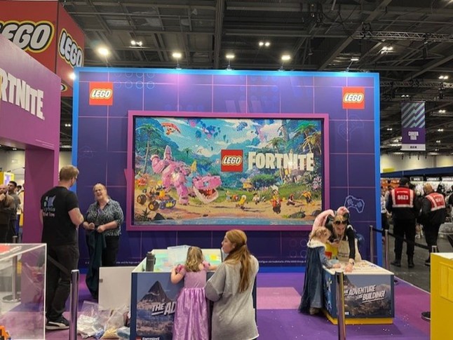 Lego Fortnite stand at MCM London Comic Con
