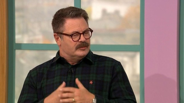 Videograb: Nick Offerman on Sunday Brunch Channel 4