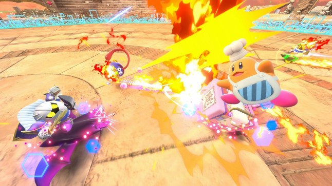 Kirby Air Riders mini-game screenshot