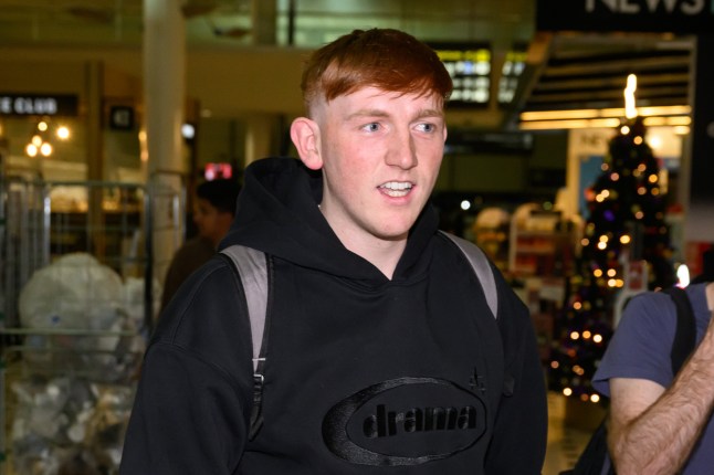 Mandatory Credit: Photo by ITV/Shutterstock (15731759b) Morgan Burtwistle (AKA Angry Ginge) 'I'm a Celebrity...Get Me Out of Here!' TV show, Series 25, Arrivals, Brisbane Airport, Australia - 11 Nov 2025