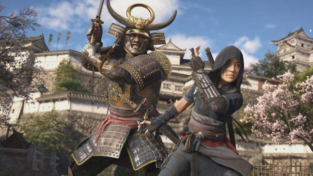 Assassin's Creed Shadows screenshot of a samurai and ninja