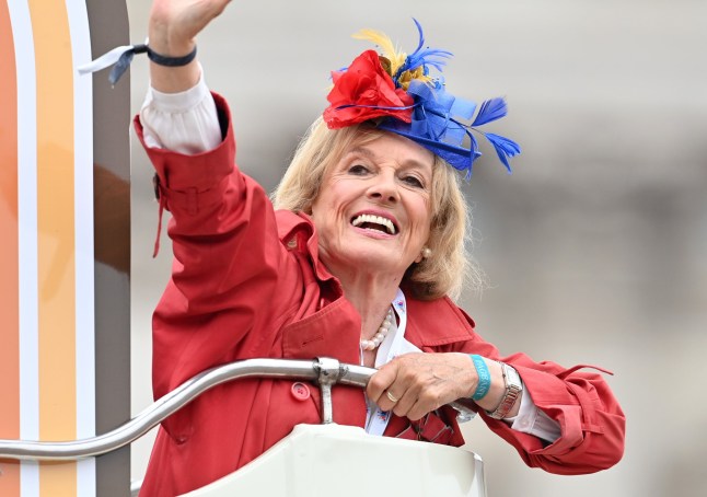 Mandatory Credit: Photo by Anthony Harvey/Shutterstock (12970431di) Esther Rantzen Platinum Jubilee Pageant, London, UK - 05 Jun 2022