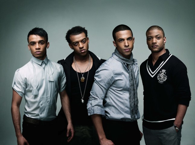 JLS. L-R: Aston Merrygold, Oritse Williams, Marvin Humes, JB ftr-JLS - Press Pic #2 - Simon Emmett.jpg