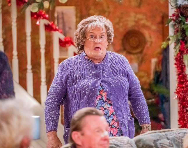 Television programme: 'Mrs Brown's Boys' Christmas and New Year Special - A Wonderful Mammy. Mrs Brown (BRENDAN O'CARROLL) - (C) BBC Studios - Photographer: Alan Peebles
