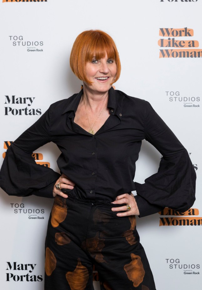 LONDON, ENGLAND - OCTOBER 03: Mary Portas attends the pre-launch of Mary Portas' new book, 'Work Like a Woman: A manifesto for change' at TOG Studios on October 3, 2018 in London, England. (Photo by John Phillips/Getty Images)