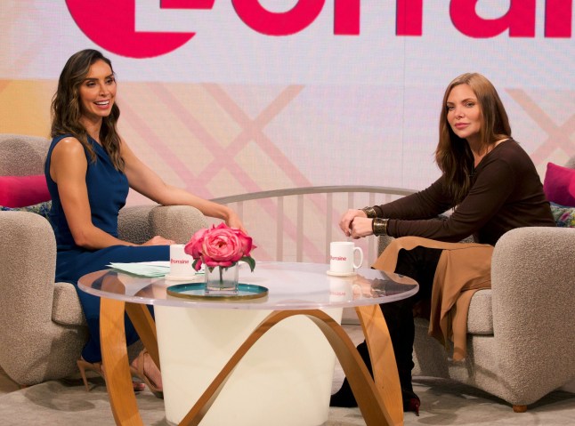 Editorial use only Mandatory Credit: Photo by Ken McKay/ITV/REX (10363065s) Christine Lampard, Samantha Womack 'Lorraine' TV show, London, UK - 16 Aug 2019 SAMANTHA WOMACK: IT?S MY MOST CHALLENGING ROLE YET She?s no stranger to the screen or stage, having appeared in EastEnders and musicals including The Addams Family and Guys and Dolls (alongside the late Patrick Swayze) - and now Samantha Womack stars in the play adaptation of The Girl On The Train, which is set to go on tour next week. She joins Christine to reveal what she loves best about her most 'challenging role yet'.