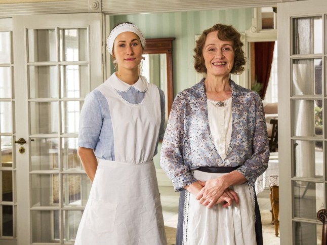 Television programme: Seaside Hotel Rosalinde Mynster (left) Walter presents