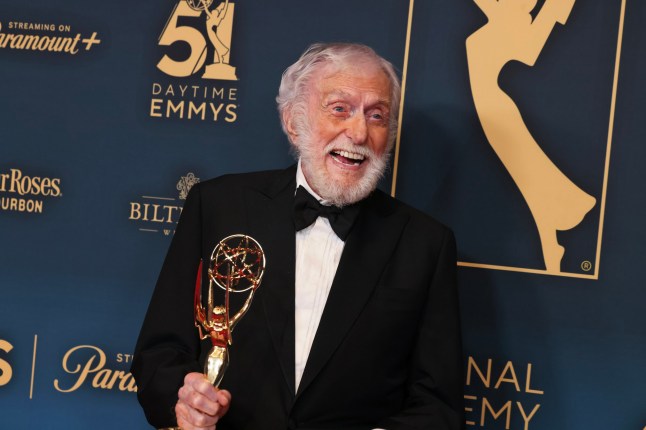 LOS ANGELES, CALIFORNIA - JUNE 07: Dick Van Dyke, winner, poses at the 51st annual Daytime Emmys Awards at The Westin Bonaventure Hotel & Suites, Los Angeles on June 07, 2024 in Los Angeles, California. (Photo by Rodin Eckenroth/Getty Images)