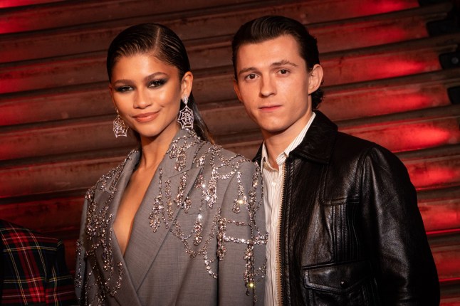 Mandatory Credit: Photo by Vianney Le Caer/REX/Shutterstock (12629297bd) Zendaya and Tom Holland 'Spider-Man: No Way Home' film photocall, London, UK - 05 Dec 2021