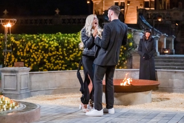 The Traitors s3,24-01-2025,The final,12,Leanne, Jake, Claudia Winkleman,**IMAGE UNDER EMBARGO UNTIL 2145 FRIDAY 24TH JANUARY 2025**,Studio Lambert,Paul Chappells