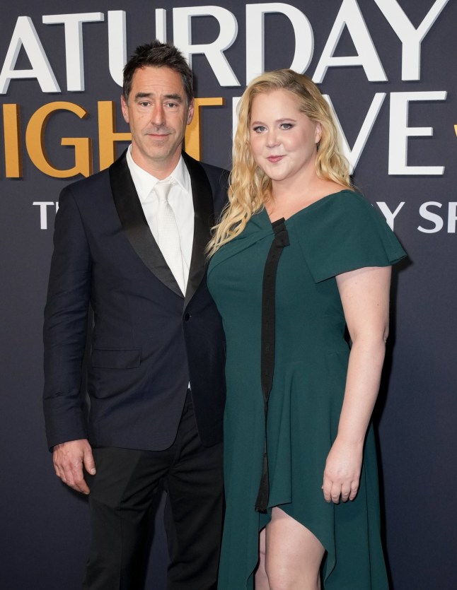 Chris Fischer, Amy Schumer at SNL50: The Anniversary Special at 30 Rockefeller Plaza on February 16, 2025 in New York, New York. (Photo by John Nacion/Variety via Getty Images)