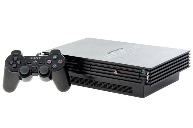 PlayStation 2 console and controller