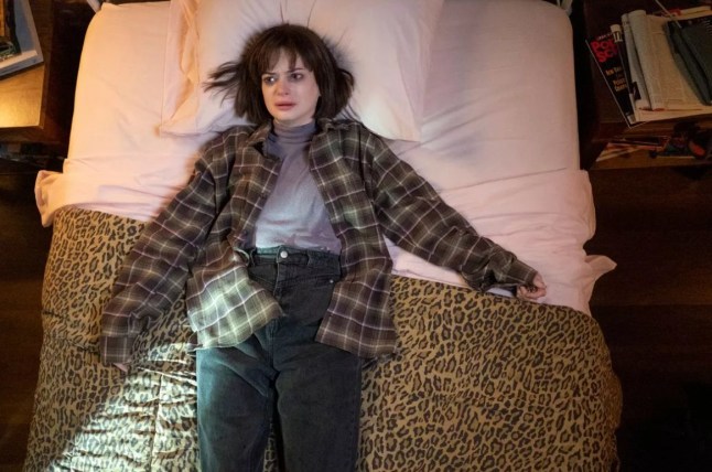 The Midnight Club. Ruth Codd as Anya lying on bed.