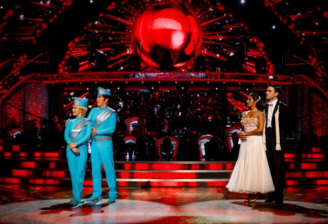 Ross King and Jowita Przystal with Balvinder Sopal and Julian Caillon on Strictly Come Dancing